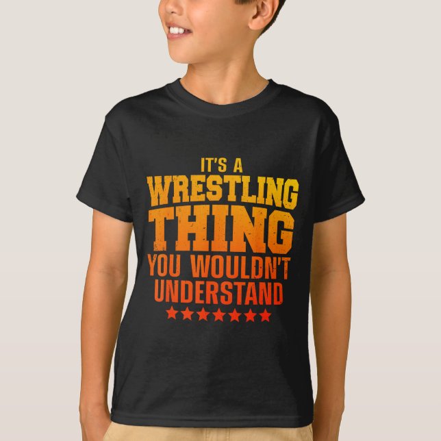 T-shirt Conception de lutte cool pour hommes femmes lutteu (Devant)