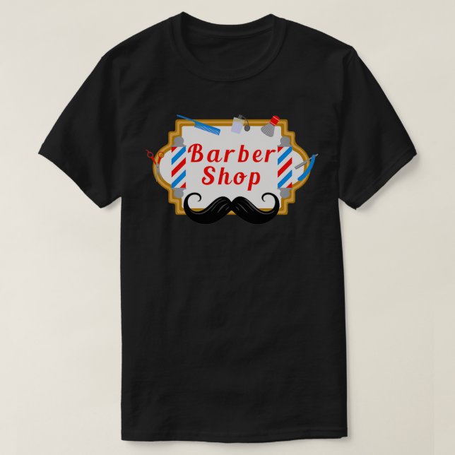 T-shirt Conception de magasin de coiffure 2 (Design devant)