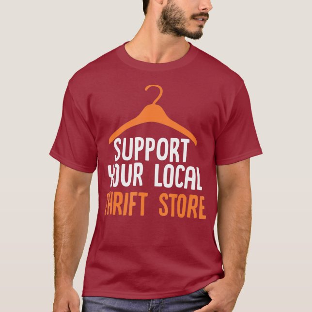 T-shirt Conception De Magasin D'Économie Et De Seconde Mai (Devant)