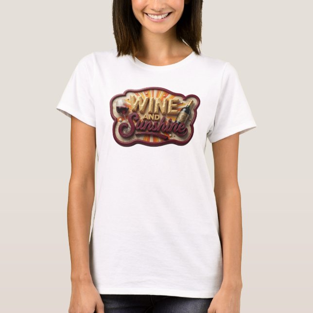 T-shirt Conception de maillot Artistic Pink VIN ET SOLEIL (Devant)