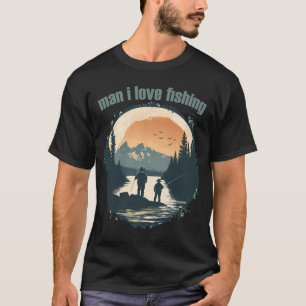 T-shirt Conception de maillot de poisson en détresse vinta