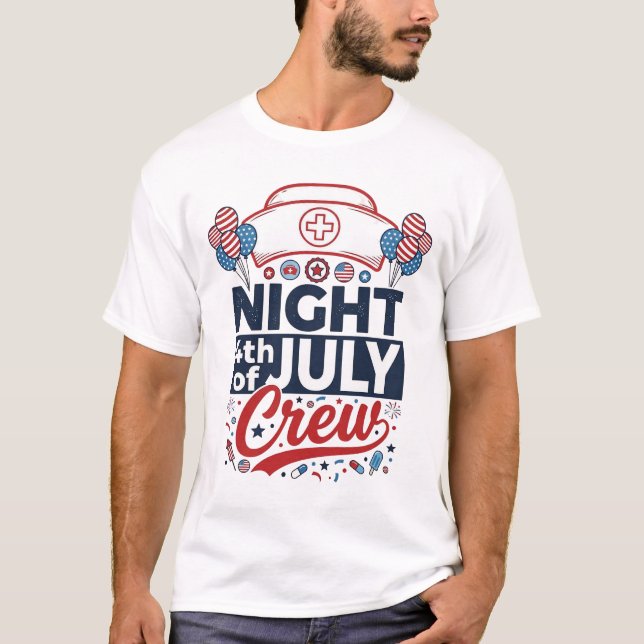 T-shirt Conception de maillot patriotique d'infirmière de  (Devant)