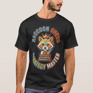 T-shirt Conception de maître d'échecs de raton laveur mini