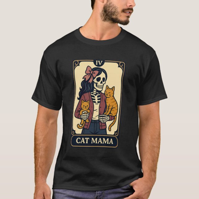 T-shirt Conception de maman de chat d'astrologie amoureux  (Devant)