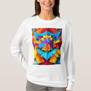 T-shirt Conception de Mandala Florale colorée