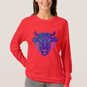 T-shirt Conception de mandala hippie Sainte Vache
