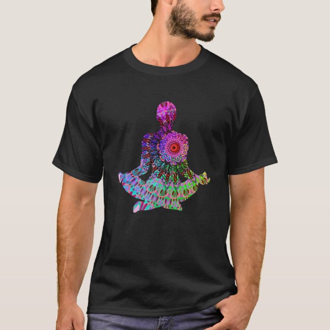 T-shirt Conception de Mandala psychédélique | Medi Nouvel  (Devant)