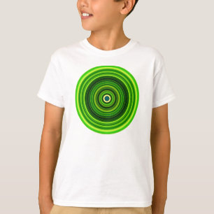 T-shirt Conception de Mandala vert géométrique