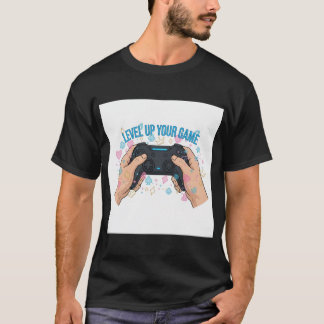 T-shirt Conception de manette de jeu pour champion d'espor