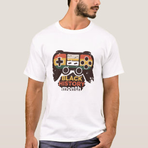 T-shirt Conception de manette de jeu rétro pour le Mois de