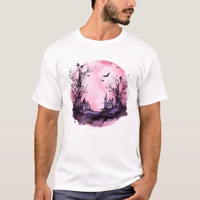 T-shirt Conception de manoir de minuit (Devant)