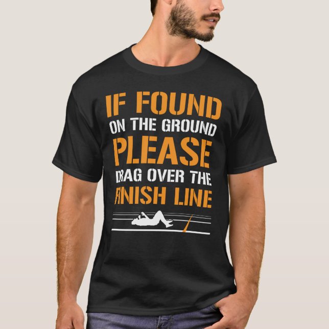 T-shirt Conception De Marathon Pour Les Coureurs Et Les Jo (Devant)