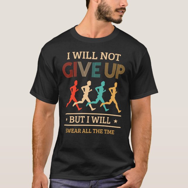 T-shirt Conception De Marathon Pour Les Coureurs Et Les Jo (Devant)