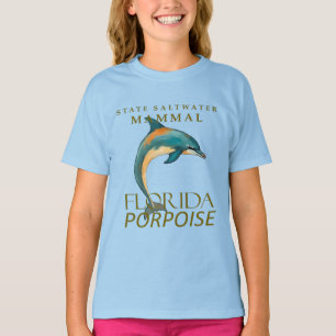 T-shirt Conception de marsouin de mammifère marin de Flori