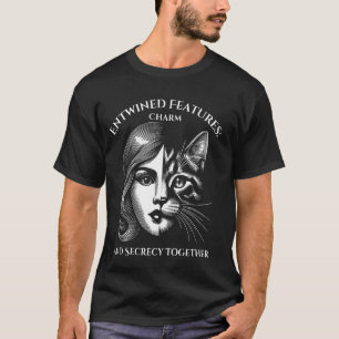 T-shirt Conception de masque avec un visage de femme et de