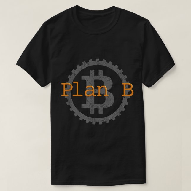T-shirt Conception de matériel Bitcoin Plan B (Design devant)
