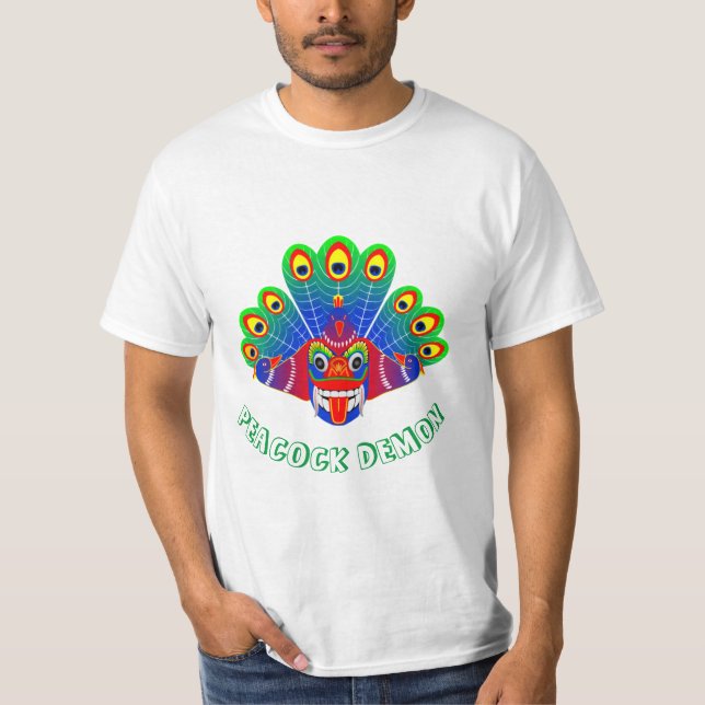 T-shirt Conception de Mayura raksha (diable paon du Sri La (Devant)
