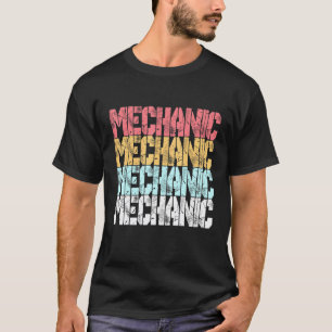 T-shirt Conception de mécanicien en détresse rétro