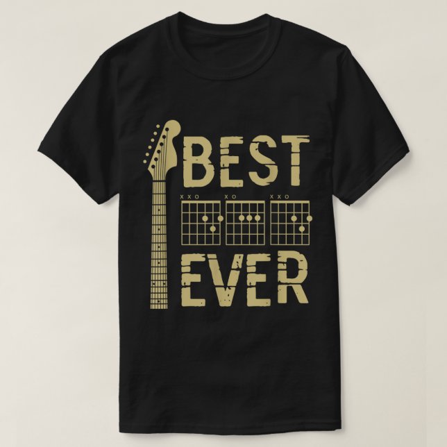 T-shirt Conception de Meilleur Guitariste de Tous les Temp (Design devant)
