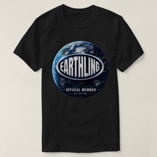 T-shirt Conception de membre officiel de Terrien (Design devant)