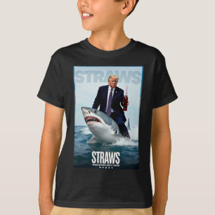 T-shirt Conception de mème Faire des pailles grandes à nou