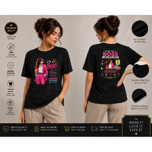 T-shirt Conception de mentalité de patron Graphique de l