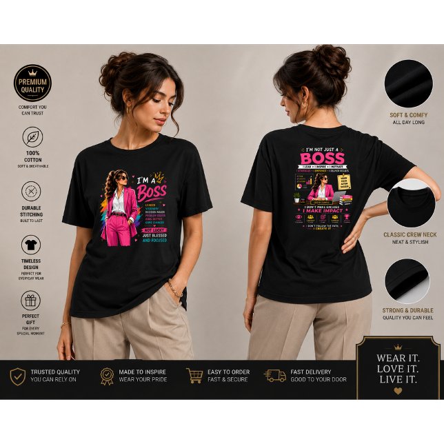 T-shirt Conception de mentalité de patron | Graphique de l (Créateur téléchargé)