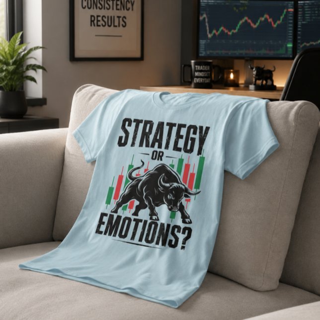 T-shirt Conception de mentalité de trading haussier ou émo (Image shown for illustration purposes only.)