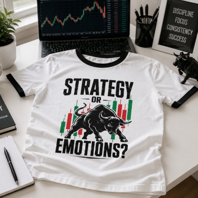 T-shirt Conception de mentalité de trading haussier Straté (Image shown for illustration purposes only.)