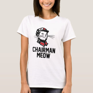 T-shirt Conception de Meow de Président (Mao)