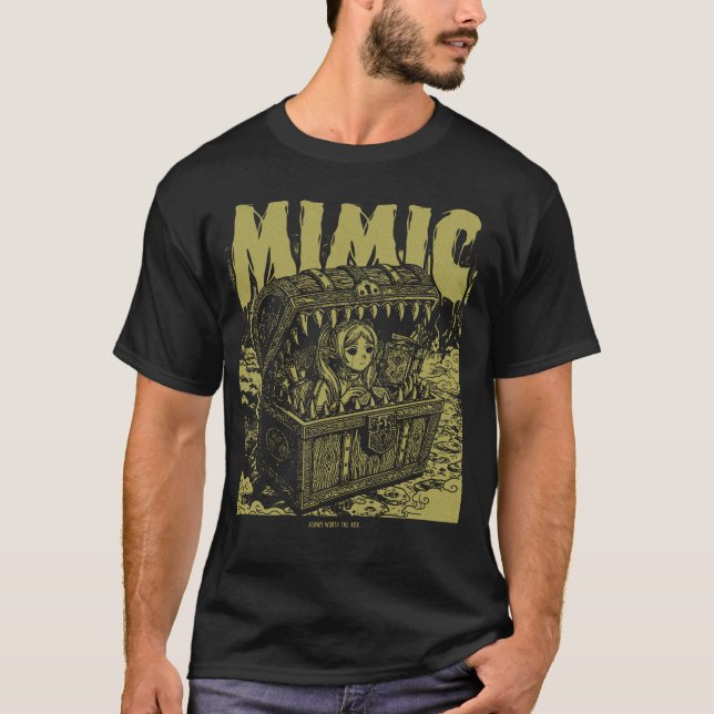 T-shirt Conception de métal imitatif (Devant)