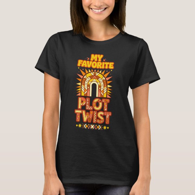 T-shirt Conception de mon rebondissement préféré géométriq (Devant)