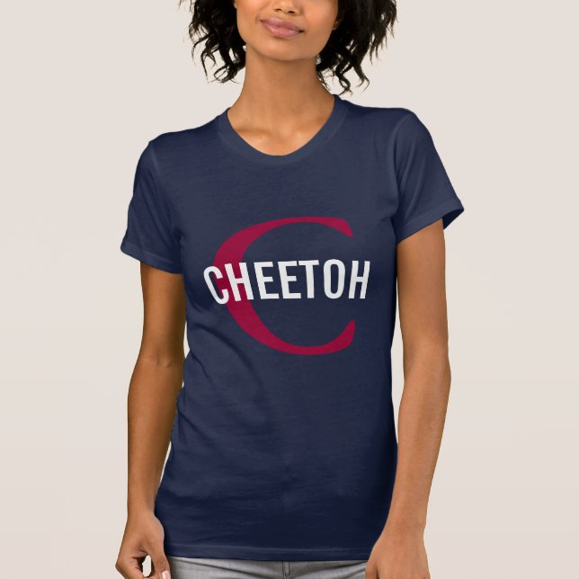 T-shirt Conception de monogramme de chat de Cheetoh (Devant)