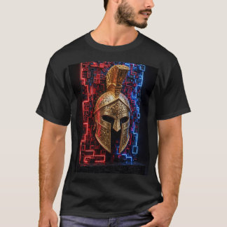 T-shirt Conception de mosaïque 3D extra Néon Spartan