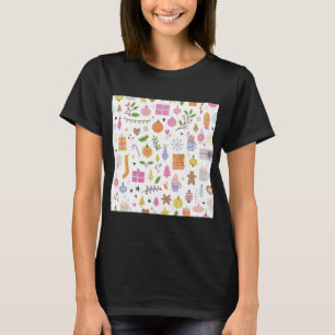 T-shirt Conception de motif d'hiver et de Noël.