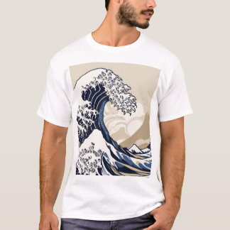 T-shirt Conception de motif géométrique japonais tradition