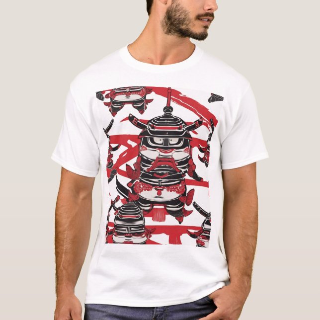 T-shirt Conception de motif traditionnel japonais 0015 (Devant)