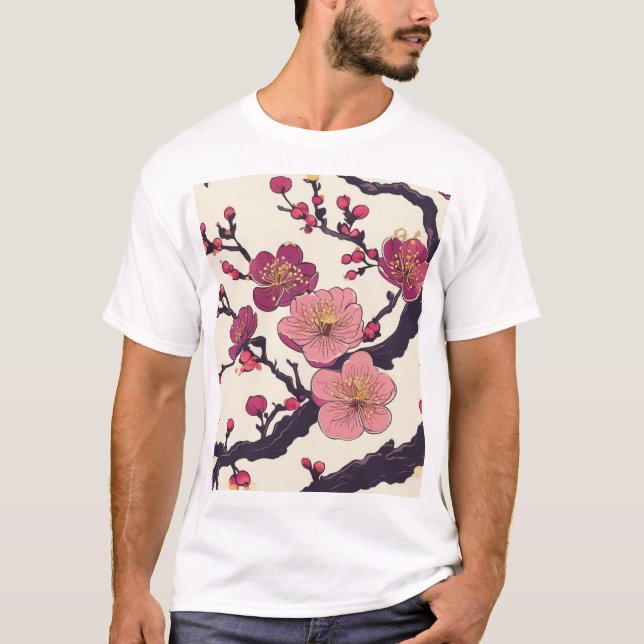 T-shirt Conception de motif traditionnel japonais 0032 (Devant)