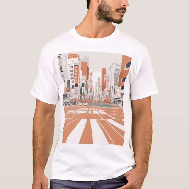 T-shirt Conception de motif traditionnel japonais Impressi (Devant)