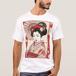 T-shirt Conception de motifs traditionnels japonais - Géom
