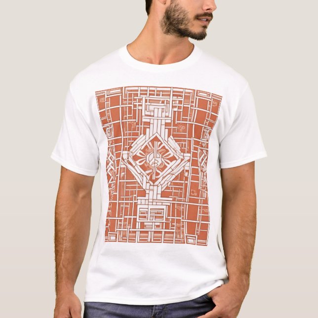 T-shirt Conception de motifs traditionnels japonais impres (Devant)