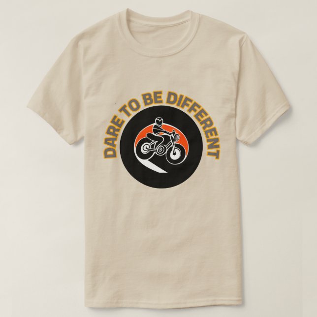 T-shirt Conception de moto audacieuse (Design devant)