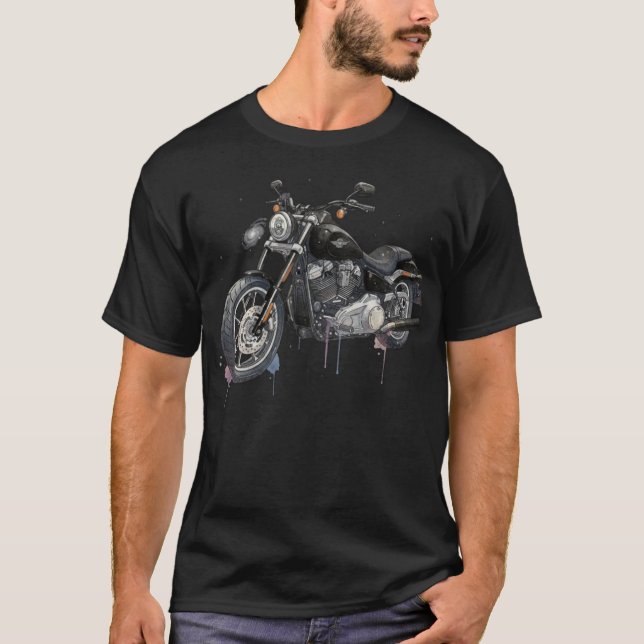 T-shirt Conception de moto H.D (Devant)