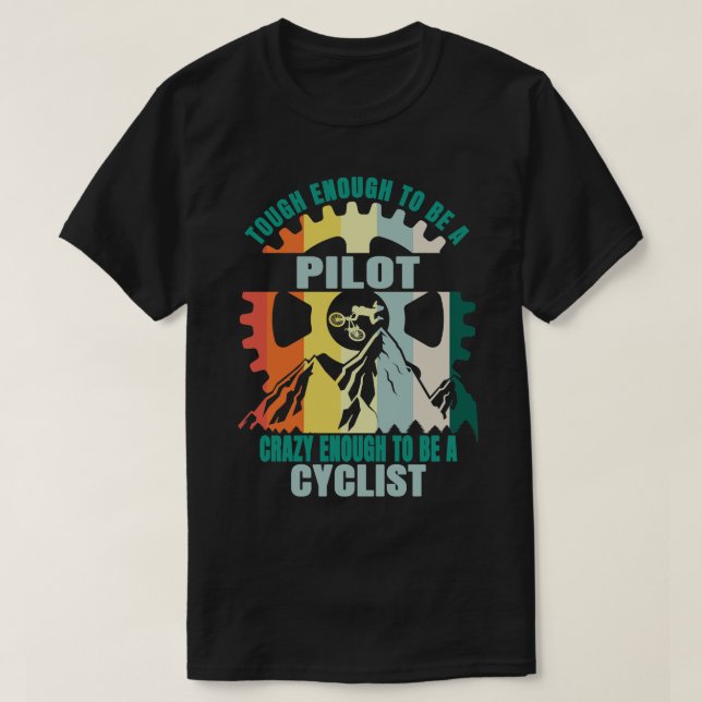 T-shirt Conception de moto pilote (Design devant)