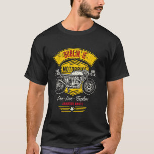 T-shirt Conception de moto rétro Dublin Irlande