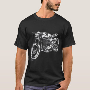T-shirt Conception de moto vintage moto