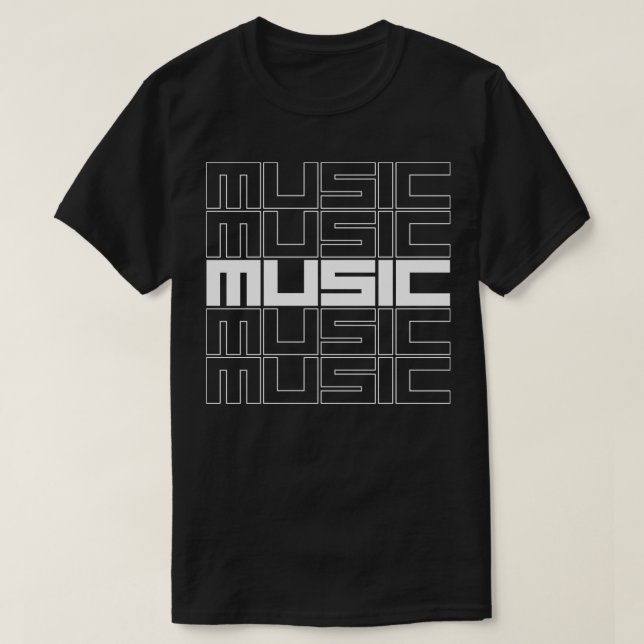 T-shirt conception de musique (Design devant)