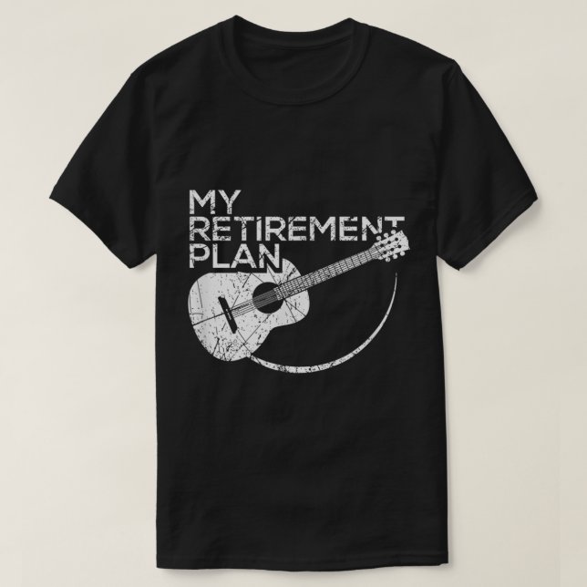 T-shirt Conception de musique de guitare pour mon plan de  (Design devant)