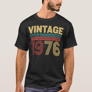 T-shirt Conception de naissance vintage 1976 Anniversaire