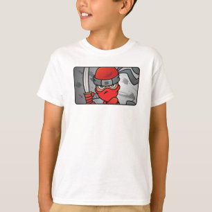 T-shirt Conception de Ninja Rouge personnalisable